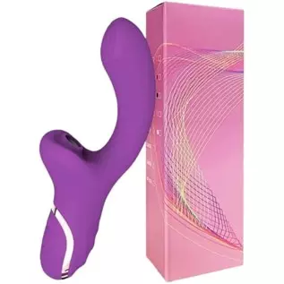 Erotic Simulator Toys Purple Vibrator 7 Intensity Levels Vaginal Nipple Stimulator for Quick Orgasm, Rechargeable Sucking Massag