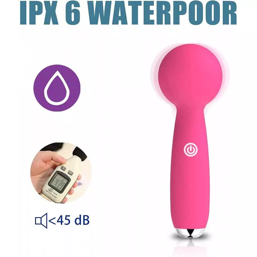 Moonuo Mini Manual Massage Tool Stick, which can Charging and Quiet Portable Waterproof Travel Size, can be Used for Back and Ne