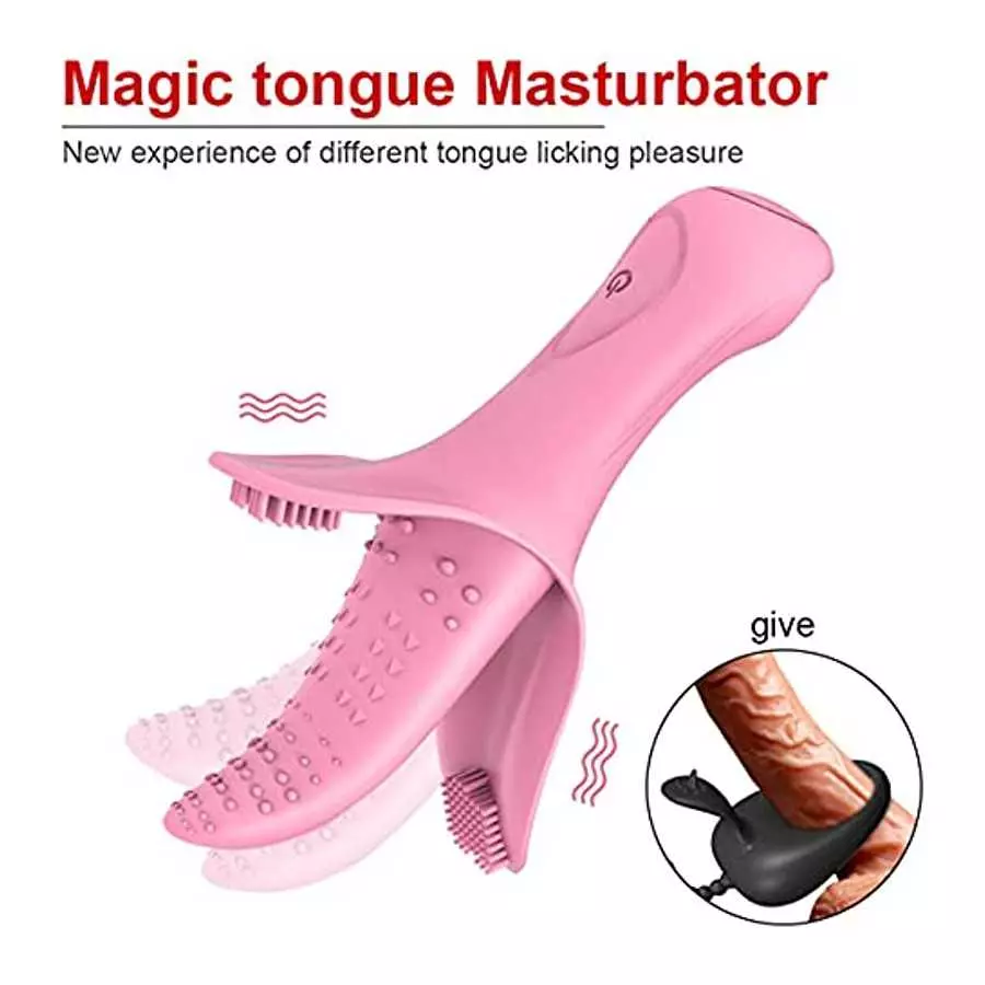 Healifty Tongue Licks Vibrator Vagina Sucking Massager Vibrator Clitorial Sex Stimulator Massager Oral Tongue Vagina Massager Wo