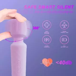 Rechargeable Personal Wand Massager - Quiet & Waterproof - 20 Patterns & 8 Speeds - Travel Bag Included - Men & Women - Perfect Rechargeable Personal Wand Massager - Quiet & Waterproof - 20 Patterns & 8 Speeds - Travel Bag Included - Men & Women - Perfect