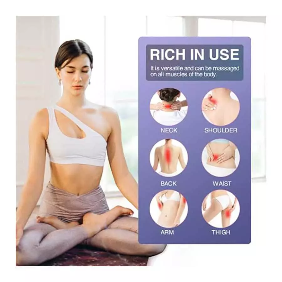 Rechargeable Personal Wand Massager - Quiet & Waterproof - 20 Patterns & 8 Speeds - Travel Bag Included - Men & Women - Perfect 