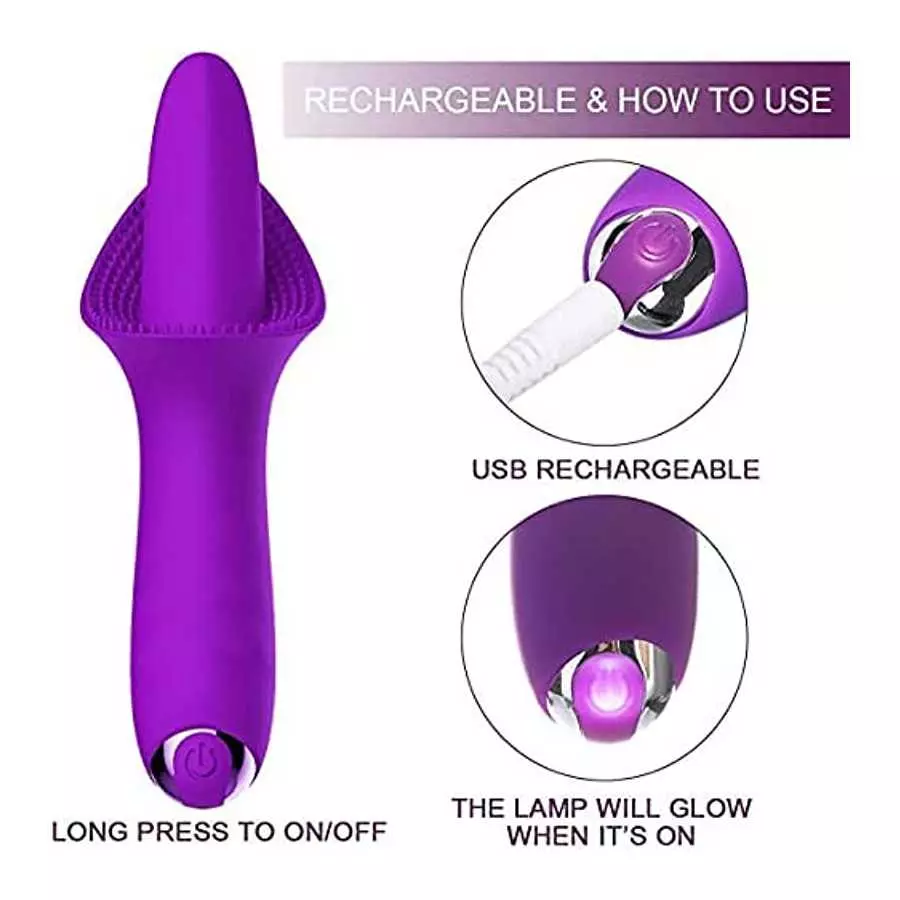Rose Clitorial Stimulator for Women Licking and Sucking Toy, Rechargeable Waterproof Birthday Gifts Features,The Rose Toy for Wo