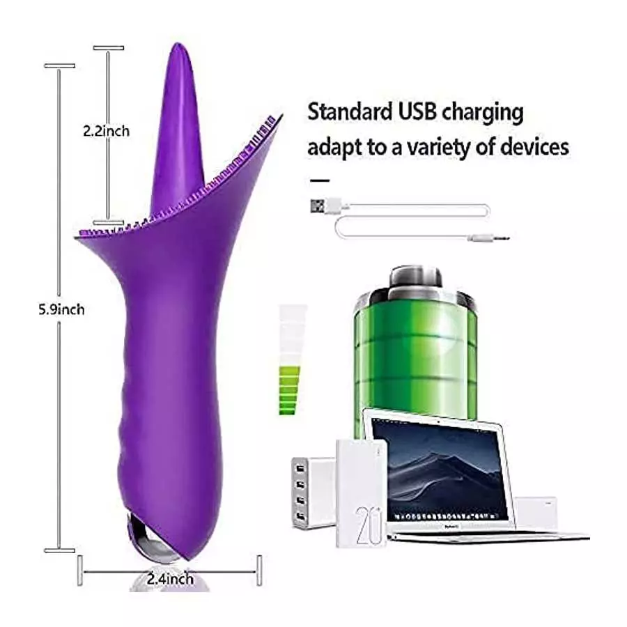 Rose Clitorial Stimulator for Women Licking and Sucking Toy, Rechargeable Waterproof Birthday Gifts Features,The Rose Toy for Wo