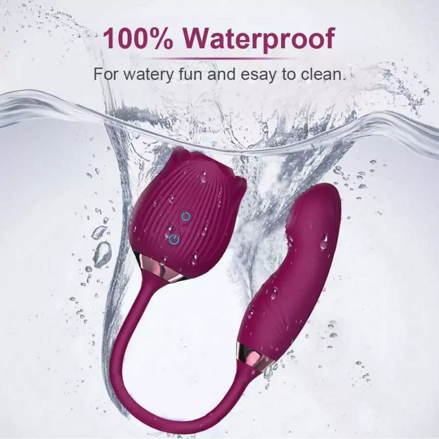 AJEYPMZ Female Massager Powerful Rose Vibrator Adult Sex Toy Female Clitoris Nipple Clit Sucker G Spot Vacuum Stimulator Dildo f