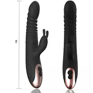 Rabbit Vibrator Dildo for Women Vaginal Health,G Spot Vibrators with Bunny Ears, Waterproof Clitorals Stimulator Adult Toys for 