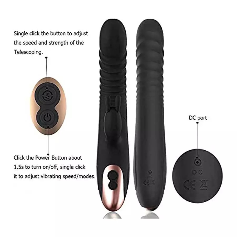 Rabbit Vibrator Dildo for Women Vaginal Health,G Spot Vibrators with Bunny Ears, Waterproof Clitorals Stimulator Adult Toys for 