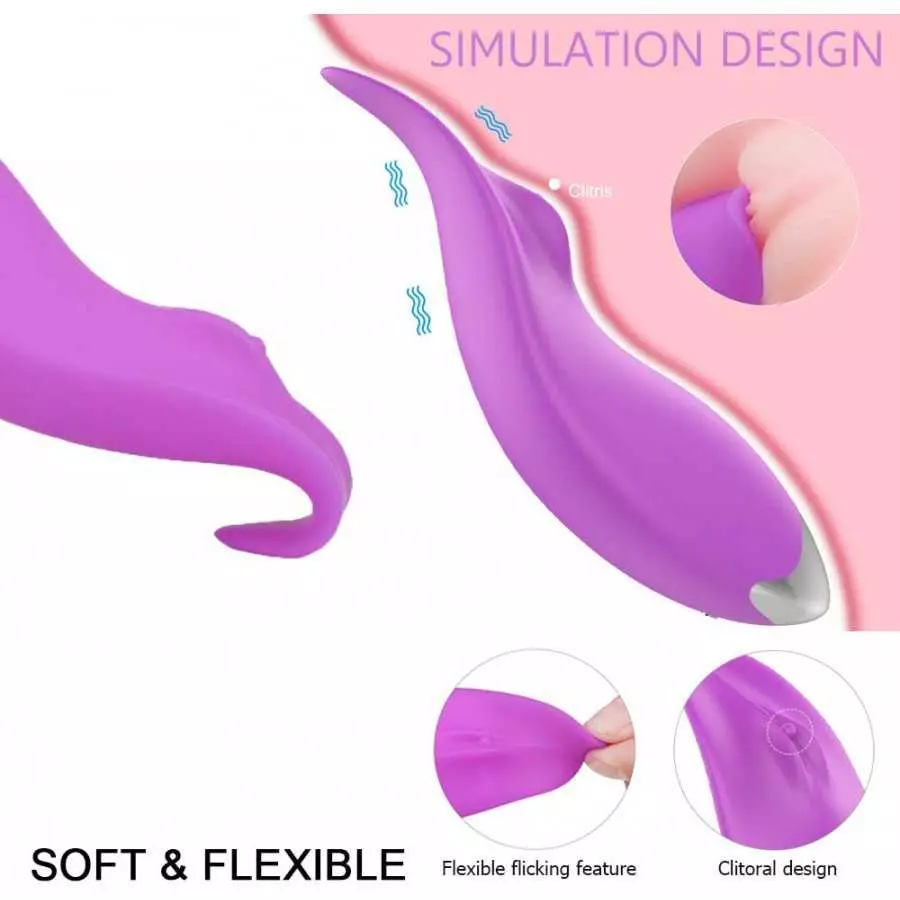 MISSTU Sex Toys Clitoral Vibrator Clit Stimulators Small Tongue Licking Massager Sensual Games Oral Adult Toy for Virgin Forepla