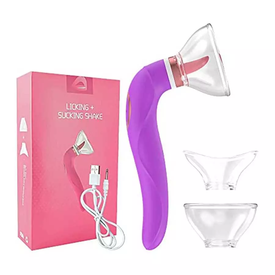 G Spot Tongue Sucking Licking Vibrator with 8 Suction Modes & 10 Tail Vibration Modes & 5 Licking Modes, Sex Toy for Women Oral G Spot Tongue Sucking Licking Vibrator with 8 Suction Modes & 10 Tail Vibration Modes & 5 Licking Modes, Sex Toy for Women Oral