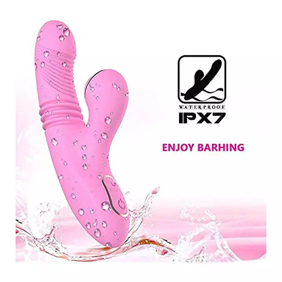Female Rose Toys, Clitoral high Frequency and Tongue Licking G-spot Rose Vibrator, Nipple Clitoral Massager Tongue Licking Stimu