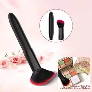 Pearlsvibe Bullet Vibrator, Makeup Brush Toy for Precision Clitoral Stimulation with 10 Vibration Modes, G Spot Vibrator Mini Ni