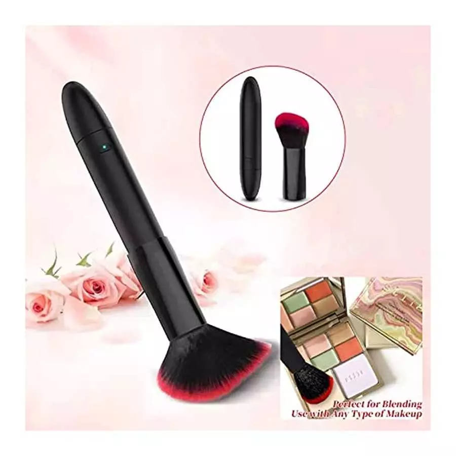 Pearlsvibe Bullet Vibrator, Makeup Brush Toy for Precision Clitoral Stimulation with 10 Vibration Modes, G Spot Vibrator Mini Ni