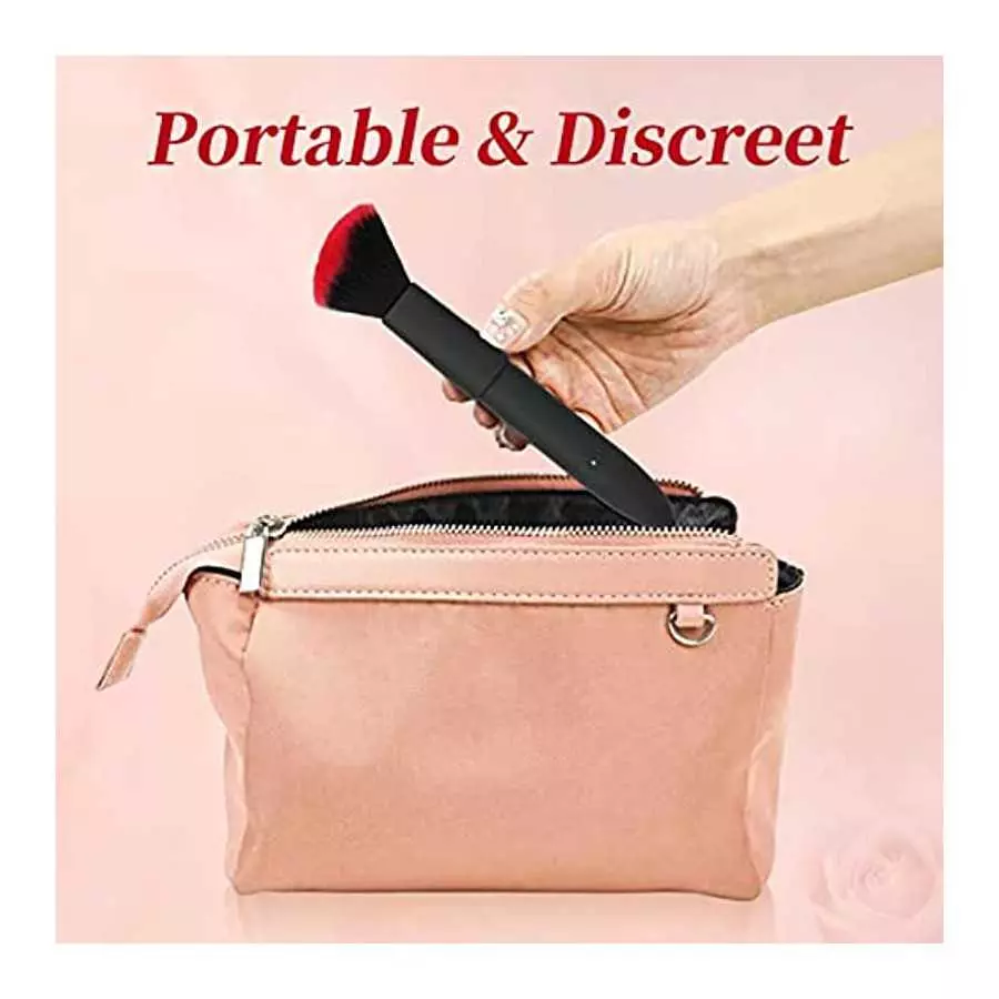 Pearlsvibe Bullet Vibrator, Makeup Brush Toy for Precision Clitoral Stimulation with 10 Vibration Modes, G Spot Vibrator Mini Ni