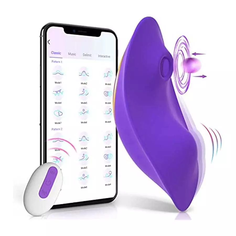 Adult Sex Toys for Woman Pleasure, 9 Flapping Wearable Penty Vibrator with APP & Remote Control, Butterfly Vibrating Panties for Adult Sex Toys for Woman Pleasure, 9 Flapping Wearable Penty Vibrator with APP & Remote Control, Butterfly Vibrating Panties for