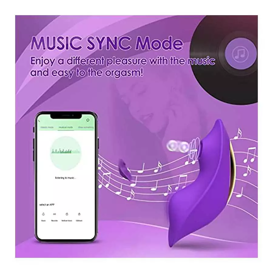 Adult Sex Toys for Woman Pleasure, 9 Flapping Wearable Penty Vibrator with APP & Remote Control, Butterfly Vibrating Panties for