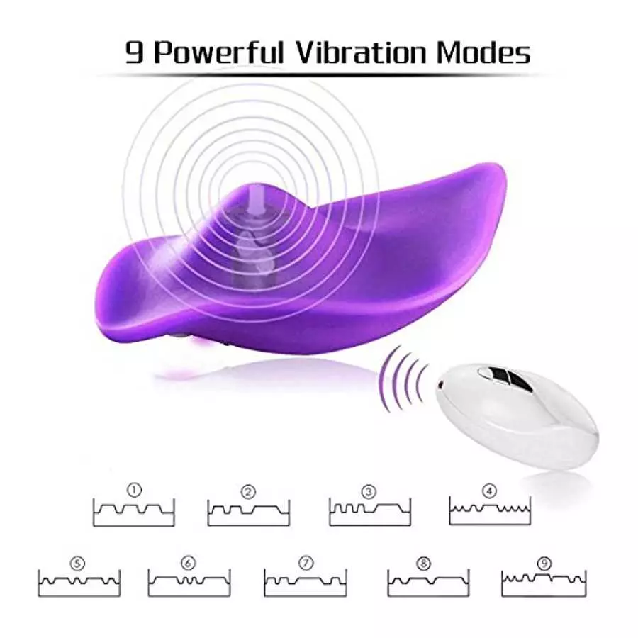 Qieaut Wearable Wireless Remote Control Clitoral Stimulation Panty Vibrator, Rechargeable Waterproof Portable Vagina Clit Anal S