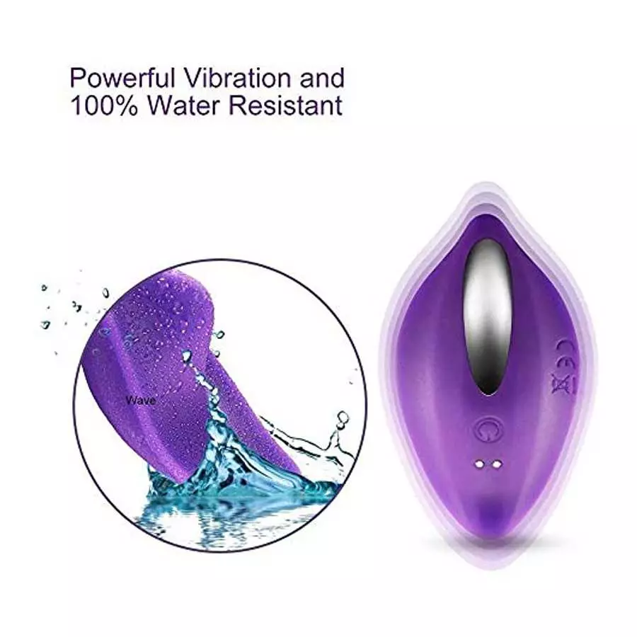Qieaut Wearable Wireless Remote Control Clitoral Stimulation Panty Vibrator, Rechargeable Waterproof Portable Vagina Clit Anal S