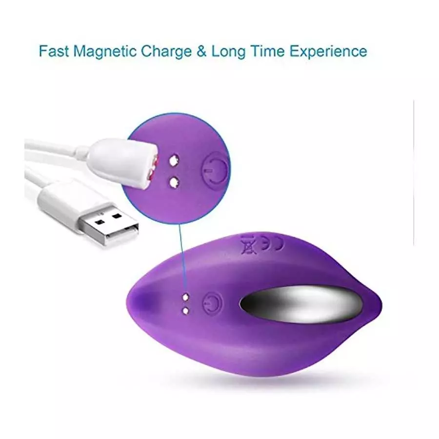 Qieaut Wearable Wireless Remote Control Clitoral Stimulation Panty Vibrator, Rechargeable Waterproof Portable Vagina Clit Anal S