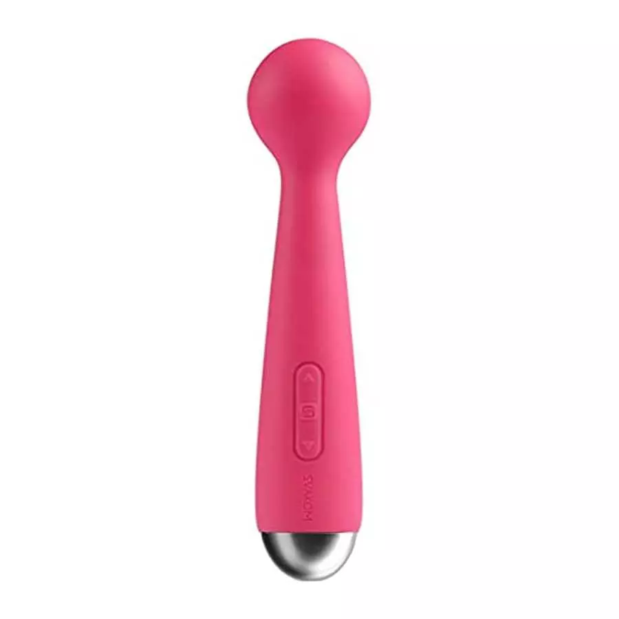 SVAKOM Mini Emma 100% Waterproof Powerful Electric Wand Massager Rechargeable Vibrator for Women(Plum Red) SVAKOM Mini Emma 100% Waterproof Powerful Electric Wand Massager Rechargeable Vibrator for Women(Plum Red)