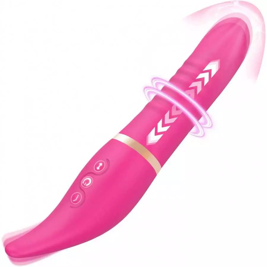G-Spot Vibrator Realistic Dildo YIRSA Clitoral Stimulator Rabbit Vibrator with 10 Licking & Telescopic Modes, Waterproof Vagina G-Spot Vibrator Realistic Dildo YIRSA Clitoral Stimulator Rabbit Vibrator with 10 Licking & Telescopic Modes, Waterproof Vagina