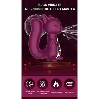 MOONA 2in1 Upgrade Stimulator for Women with 10 Suction Modes & Thrusting Modes Vibrator Dildo Adult Squirrel Sex Toys for Coupl MOONA 2in1 Upgrade Stimulator for Women with 10 Suction Modes & Thrusting Modes Vibrator Dildo Adult Squirrel Sex Toys for Coupl