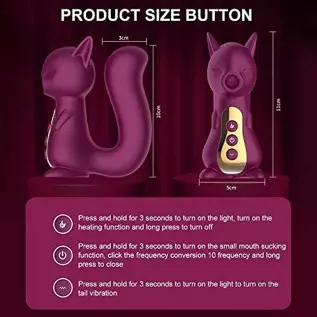 MOONA 2in1 Upgrade Stimulator for Women with 10 Suction Modes & Thrusting Modes Vibrator Dildo Adult Squirrel Sex Toys for Coupl MOONA 2in1 Upgrade Stimulator for Women with 10 Suction Modes & Thrusting Modes Vibrator Dildo Adult Squirrel Sex Toys for Coupl