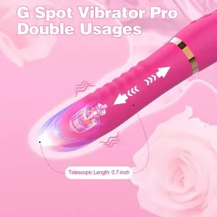 G-Spot Vibrator Realistic Dildo YIRSA Clitoral Stimulator Rabbit Vibrator with 10 Licking & Telescopic Modes, Waterproof Vagina G-Spot Vibrator Realistic Dildo YIRSA Clitoral Stimulator Rabbit Vibrator with 10 Licking & Telescopic Modes, Waterproof Vagina