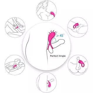 Clitoral Licking Vibrator for Women, Rotating Tongue Clitoris Stimulation, Clit Tongue Stimulator Vaginal Breast Nipple Massager