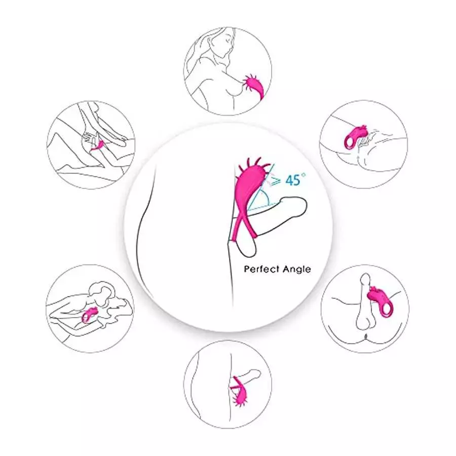 Clitoral Licking Vibrator for Women, Rotating Tongue Clitoris Stimulation, Clit Tongue Stimulator Vaginal Breast Nipple Massager