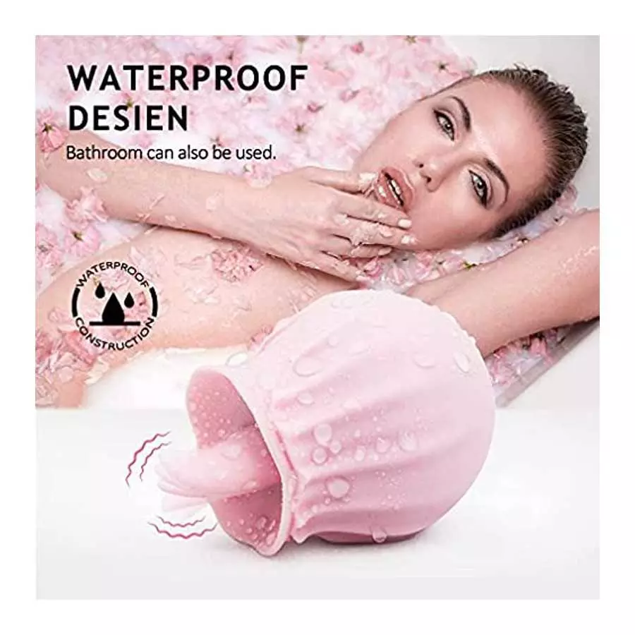 Female Sexual Pleasure Rose Toy Sex Rose Rechargeable Adult Female Couple Toy Powerful Tongue and Licking 10 Mode Sucking Toy fo