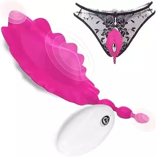 Rose Toy Vibrator for Women, Tongue Licking Vibrator with Vibrating Egg, Clitoral Stimulator G Spot Vibrator with 10 Powerful Mo