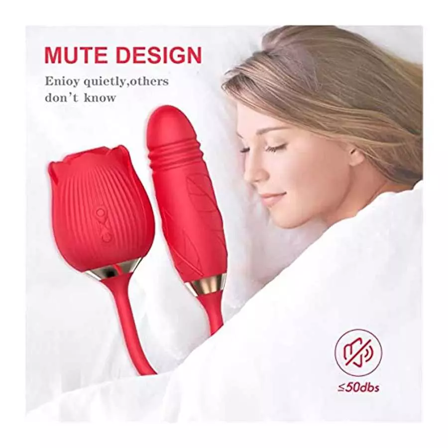 Dual Head Sex Tongue for Licking and Sucking, Rose Toy Women Pleasure, Clitorals Stimulator, Electric Relaxing, Woman Suction 10