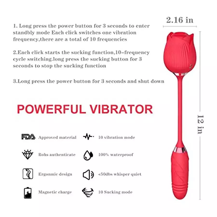 BALLZZ 2022 Newly Roses Toys for Women - Anniversary Birthday Gifts for Women-Red