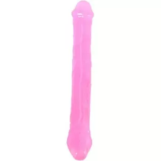 14.76inch Double Headed Dragon Dildo, Gay Masturbator Crystal Dildo Lesbian Anal G Spot Stimulation Sex Toys for Women(Black)