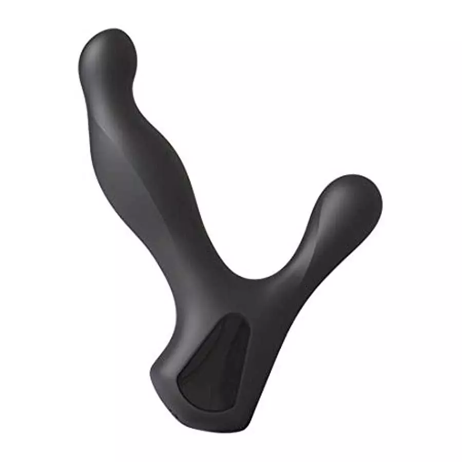 Doc Johnson Kink - Ultimate Rim Job - Silicone Prostate Massager with Rotating Ridges, Black