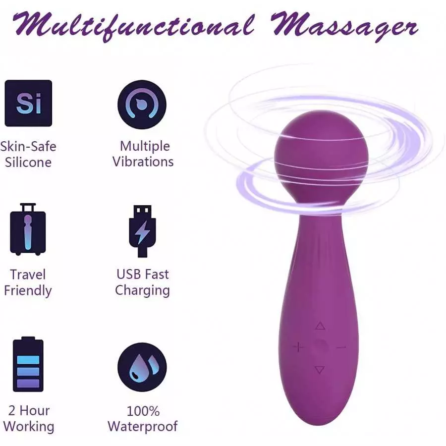Clitoral Vibrators Wand Massager, Powerful Personal Women Pleasure Sexy Toys