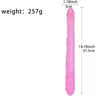 14.76inch Double Headed Dragon Dildo, Gay Masturbator Crystal Dildo Lesbian Anal G Spot Stimulation Sex Toys for Women(Black) 14.76inch Double Headed Dragon Dildo, Gay Masturbator Crystal Dildo Lesbian Anal G Spot Stimulation Sex Toys for Women(Black)