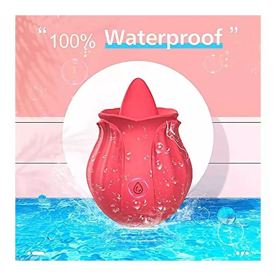 Rose Vibrators Toys Female Tongue Licking Silicone Clitoris Stimulator Massager Adults Intimate Goods Sex Toys for Women