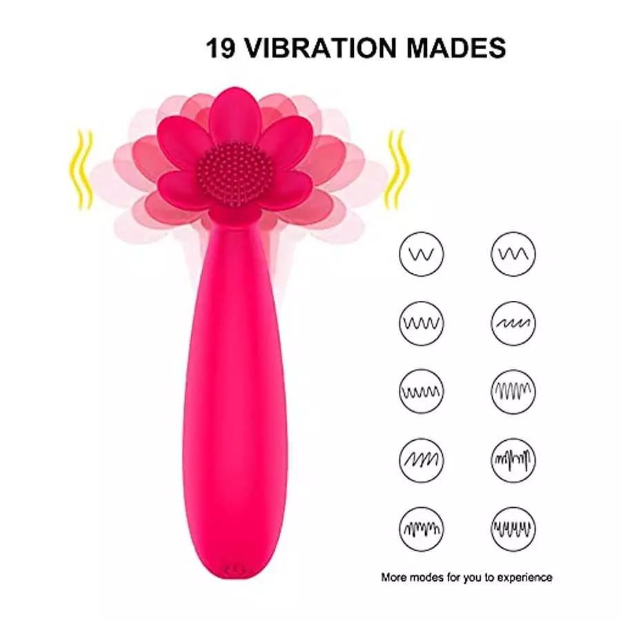 G spot Vibrator Ladies Sex Toy, Clitoral Vibrator Stimulate Female Vagina 10 Modes, Flower Female Vagina Vibrator Masturbation V