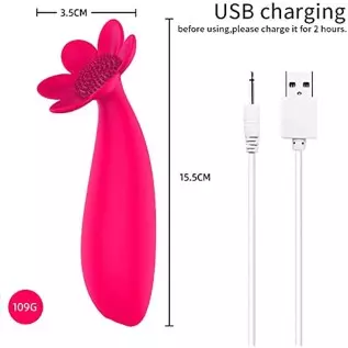 G spot Vibrator Ladies Sex Toy, Clitoral Vibrator Stimulate Female Vagina 10 Modes, Flower Female Vagina Vibrator Masturbation V
