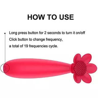 G spot Vibrator Ladies Sex Toy, Clitoral Vibrator Stimulate Female Vagina 10 Modes, Flower Female Vagina Vibrator Masturbation V