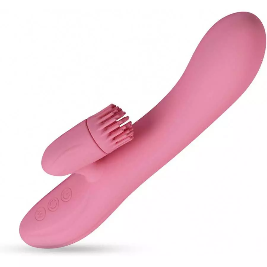 LeLuv Rabbit Vibrator Rotating Nubs Clitoral Tickler Smooth Silicone USB Rechargeable Pink LeLuv Rabbit Vibrator Rotating Nubs Clitoral Tickler Smooth Silicone USB Rechargeable Pink