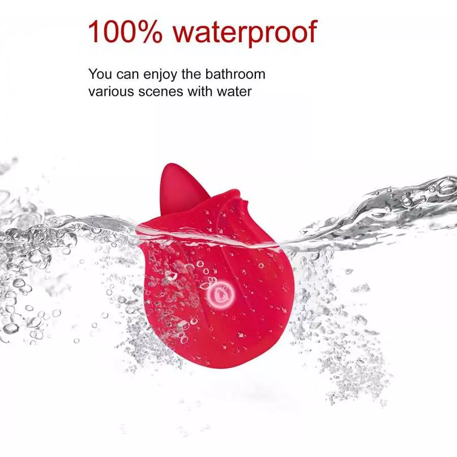 Rose Sex Stimulator for Women, Clitoral Nipple Tongue Licking Vibrating Toy One-Button Control Stimulator,2023 Newly Upgraded Ad