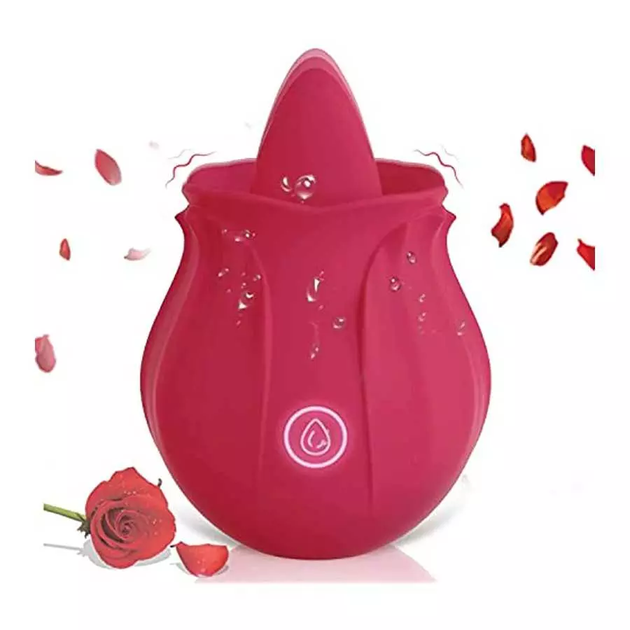 Rose for Women Mini Tongue Licker Sex Toys - with 10 Vibration Modes Waterproof Rechargeable - Clitoral Tongue Vibrator Licking Rose for Women Mini Tongue Licker Sex Toys - with 10 Vibration Modes Waterproof Rechargeable - Clitoral Tongue Vibrator Licking