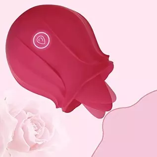 Rose for Women Mini Tongue Licker Sex Toys - with 10 Vibration Modes Waterproof Rechargeable - Clitoral Tongue Vibrator Licking Rose for Women Mini Tongue Licker Sex Toys - with 10 Vibration Modes Waterproof Rechargeable - Clitoral Tongue Vibrator Licking