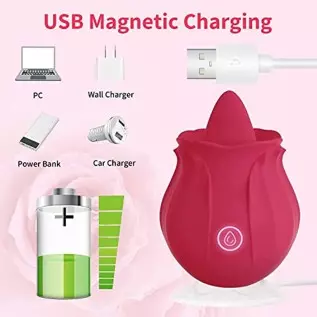 Rose for Women Mini Tongue Licker Sex Toys - with 10 Vibration Modes Waterproof Rechargeable - Clitoral Tongue Vibrator Licking Rose for Women Mini Tongue Licker Sex Toys - with 10 Vibration Modes Waterproof Rechargeable - Clitoral Tongue Vibrator Licking