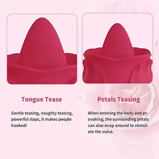 Rose for Women Mini Tongue Licker Sex Toys - with 10 Vibration Modes Waterproof Rechargeable - Clitoral Tongue Vibrator Licking Rose for Women Mini Tongue Licker Sex Toys - with 10 Vibration Modes Waterproof Rechargeable - Clitoral Tongue Vibrator Licking