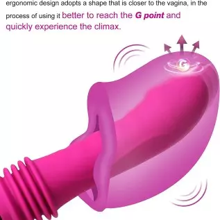 G Spot Vibrator for Women,3 in 1 Dildo Vibrator,Silicone Sex Toy with Realistic Glans,10 Vibration Patterns for Clitoris Vagina 