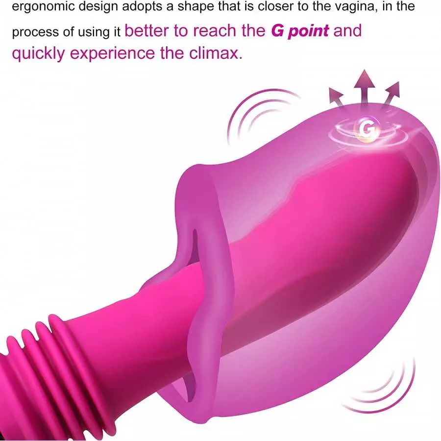 G Spot Vibrator for Women,3 in 1 Dildo Vibrator,Silicone Sex Toy with Realistic Glans,10 Vibration Patterns for Clitoris Vagina 