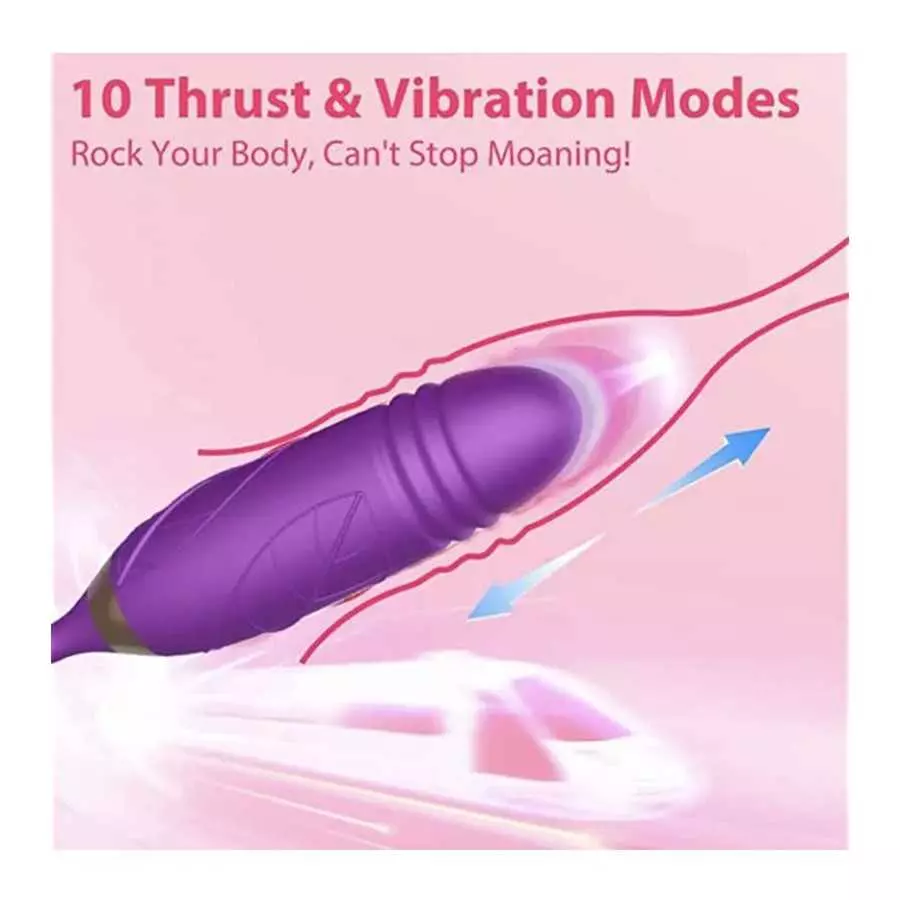 Rose Toy Vibrator for Women, 3 in 1 Clitoris Vibrators G-Spot Stimulator for Couples and Lovers Pleasure, Magnetic Rechargeable 
