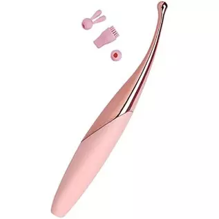 Leseox G-spot Clitoral Stimulation Vibrator, High Frequency Clitoris Nipple G-spot Vibrating Massager with 12 Vibration Modes, R
